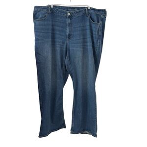 Old Navy 26 High-Rise WOW Wide Leg Blue Jeans Stretch Denim Flare Trendy